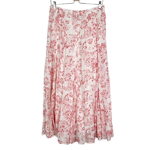 J. Jill Dresses & Skirts - J. Jill Floral Linen Maxi Skirt Size XS